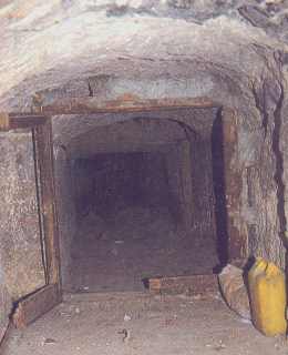 Interior del tunel de Vyse, en la cmara de la reina.