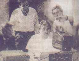 Rudolf Gantenbrinck y su equipo.