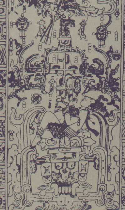 La enigm�tica estela del Palenque.