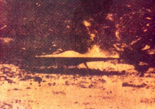 Fotograf�a �nica del OVNI por el que se liaron en cruenta lucha �rabes e israelitas y que se encontraba en el interior de la pir�mide