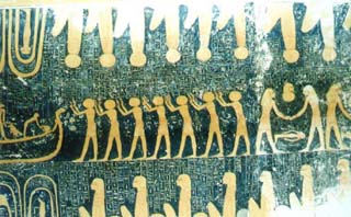 Seres con escafandra en la tumba de Ramss VI