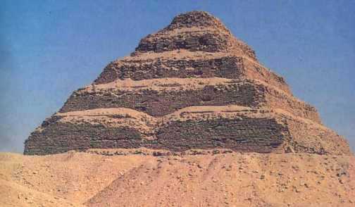 La pirmide de Zoser, en Saqqara