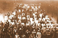 Volunt�rios paulistas indo ao front
