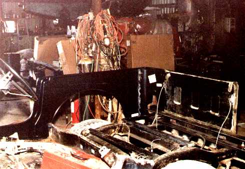 Use the tailgate to get the rear end the correct width.