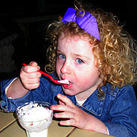 Vanilla ice cream with sprinkles