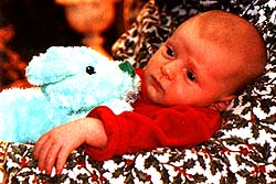 This blue puppy sure is soft