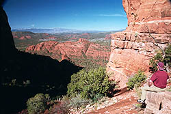 The view from within Catherdral Rock