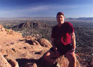 Vince on the summit of Camelback Mountain