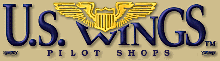 U.S. Wings Pilot Shop, Aviation leather goods, caps,
t-shirts and more!