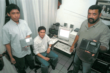 Reuni�o de DXistas para reportagem especial
