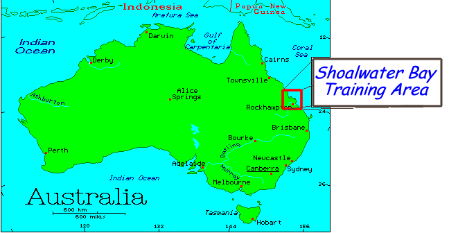 Shoalwater Bay Training Area Map Shoalwater Bay Training Area