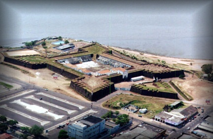 Vista a�rea da Fortaleza de S�o Jos� de Macap�