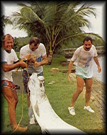 Pescadores em atividade de rotina