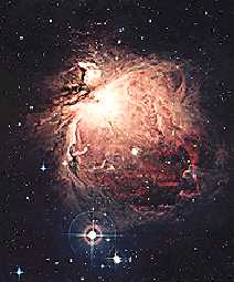 A Picture of the Orion Emission Nebula