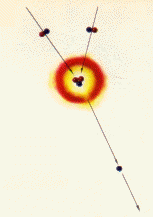 � assim que as rea��es nucleares acontecem e a luz � produzida no n�cleo do Sol