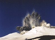 volcano blast