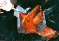 Troweling the lava