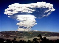volcano mushroom cloud