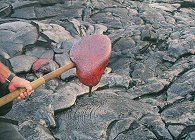 Shovel full starting to drip