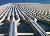 Looking up south tower