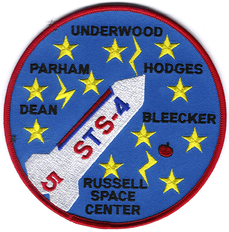 STS-4 Mission Patch designed by Carly G. and Lacey F.