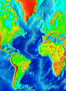 Ocean Depth of MAR