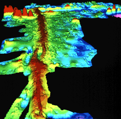 Topography Of The Mid-Atlantic Ridge