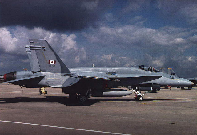 Canadian Air Force CF-18 at Tyndall Air Force Base, William Tell Meet 1994.