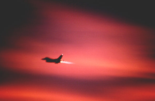 Late Summernight take off of Spangdahlem F16