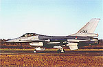 Netherlands AirForce F16 moments for takeoff.