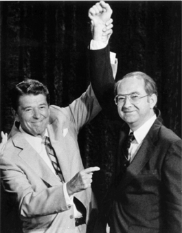 Phil Gramm with Reagan