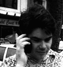 David M. Williams with phone