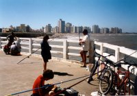 Pescando en familia