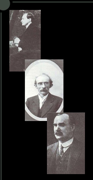 In decending order: Pearse, Clark, Connolly