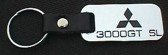Brass Leather 3000GT Keychain