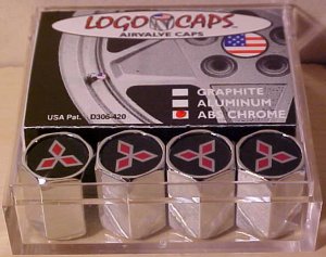 Mitsubishi Diamonds Tire Valve Caps