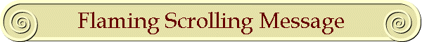 Flaming Scrolling Message