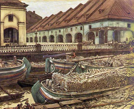 The Old Nikolsky Market in Petersburg