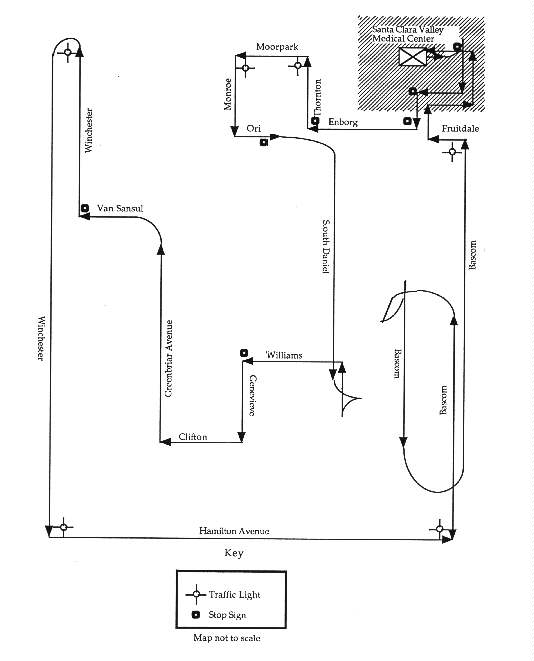 Figure 4. On-Road Route Map