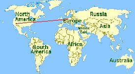 FLIGHT ROUTE TO GERMANY