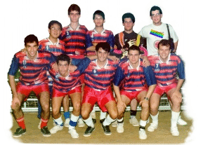 O time no campeonato de Futsal