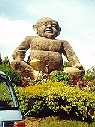 the stone Buddah