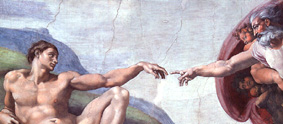 Creation of Adam by Michelangelo