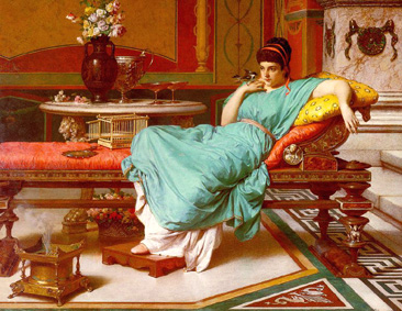 A Pompeian beauty by Raffaele Giannetti