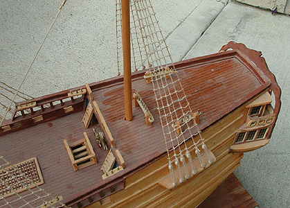 Stern topside