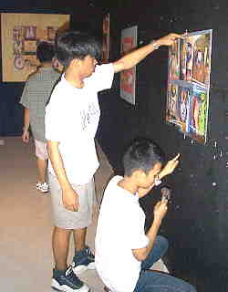 FA100 Intro to Computer Art exhibition of digital prints