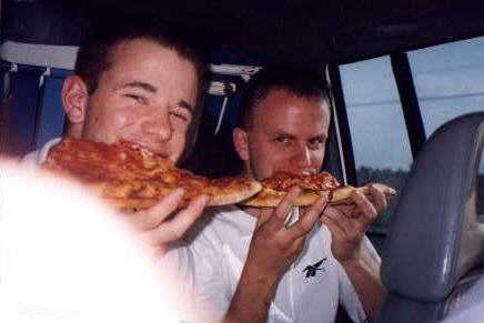 So much pizza