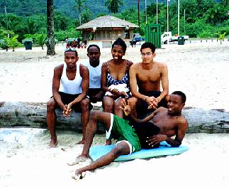 Anton, Damian, Ciame, Me and Taj