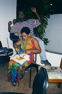 Mrs Cook and Lorenzo Hodges