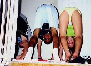 We are only playing twister!